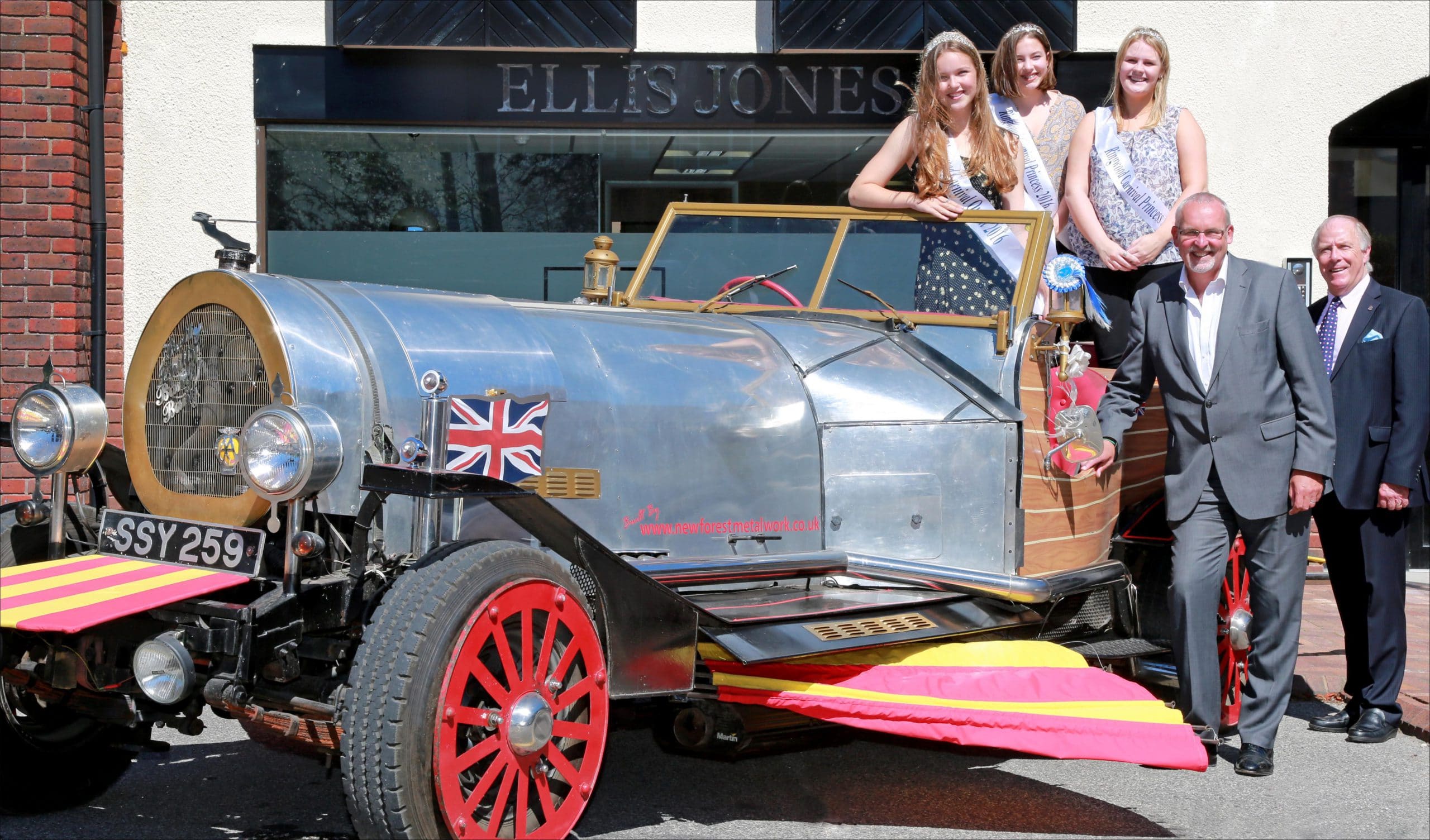 Carnival Queen turns heads in Chitty Chitty Bang Bang car