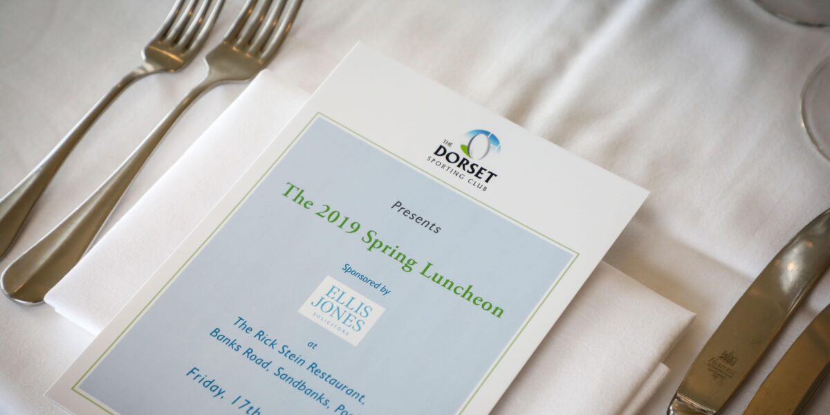 Ellis Jones sponsors Dorset Sporting Club Luncheon